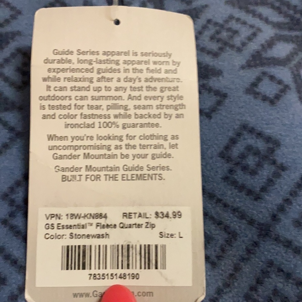 Gander Mountain Fleece Quarter Zip - Picture 2 of 2